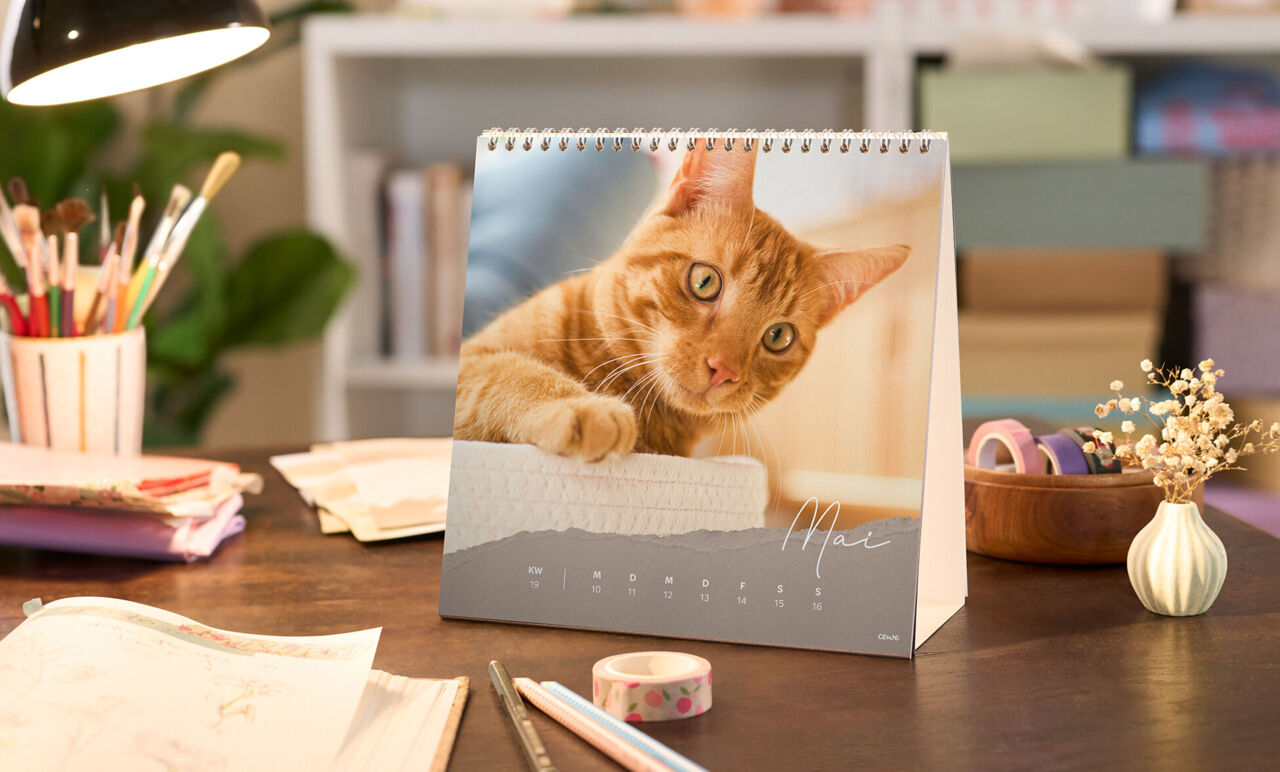 Square Desk Calendar