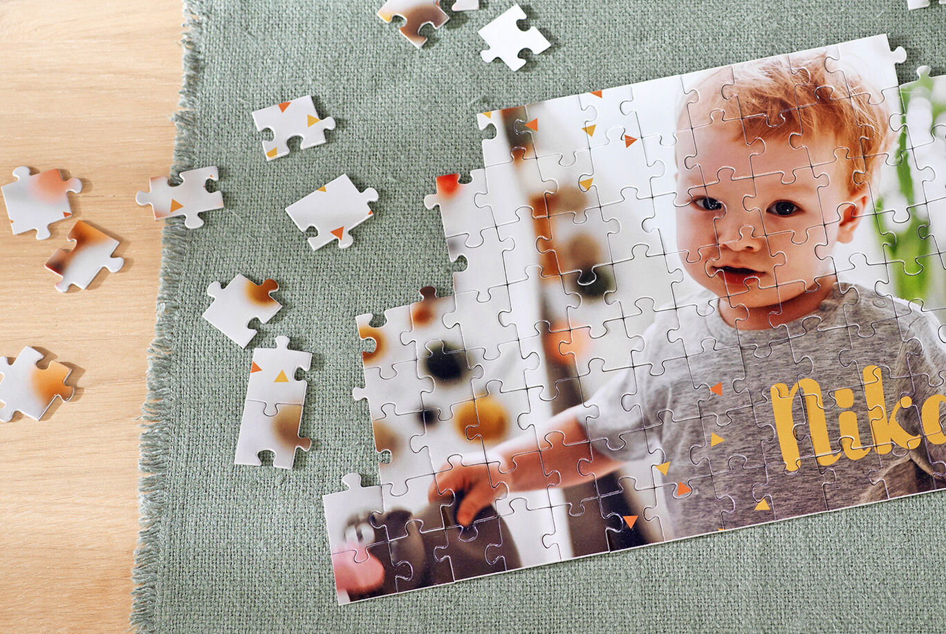 Puzzle enfant 80 pièces photo personnalisé en carton 